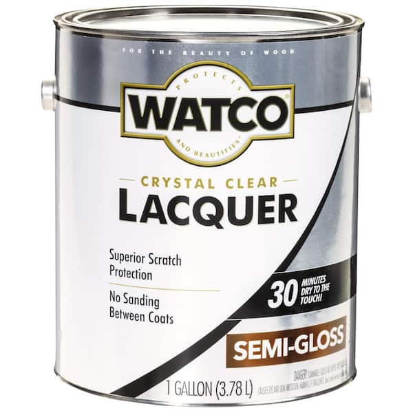 Watco 1 gal. Clear Semi-Gloss Lacquer Wood Finish (2-Pack)