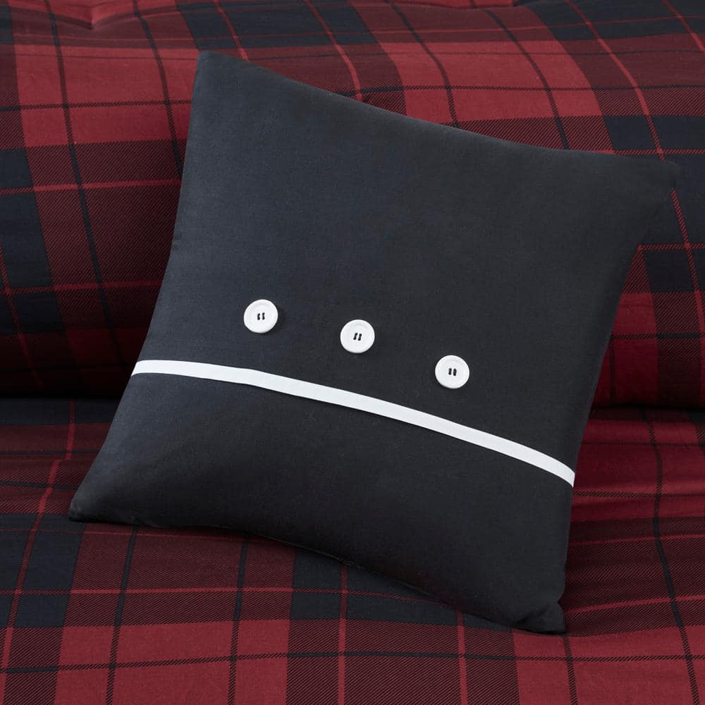 Twin Black Microfiber Reversible Bed in a Bag Set