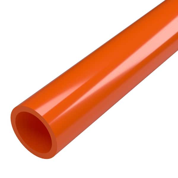 Formufit 1-1/4 in. x 5 ft. Furniture Grade Sch. 40 PVC Pipe in Orange