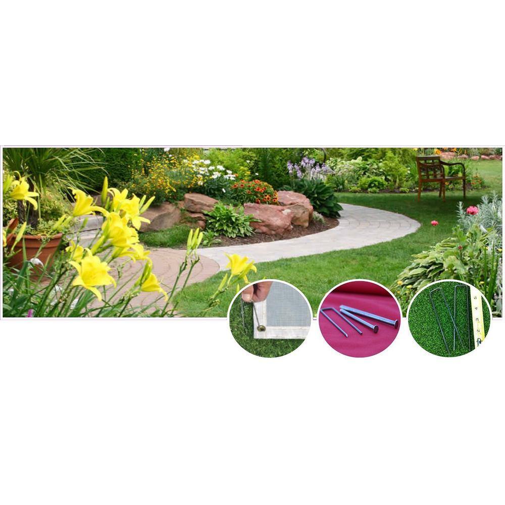 12-Inch Galvanized Steel Landscape Staples, 50-Pack
