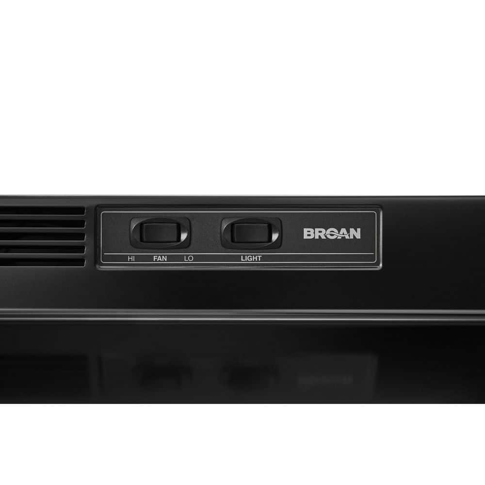 Black 30-Inch Stainless Steel Under Cabinet Range Hood