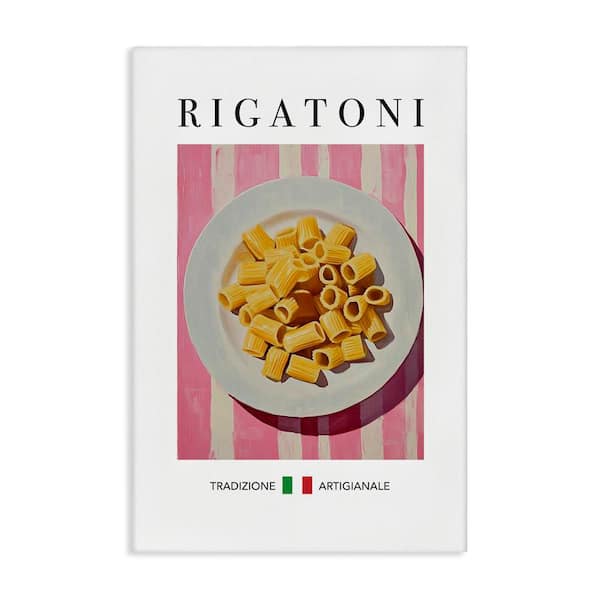 Stupell Industries Traditional Rigatoni Pasta by Andreas Magnusson Unframed Food Graphic Art Print 24 in. x 16 in.
