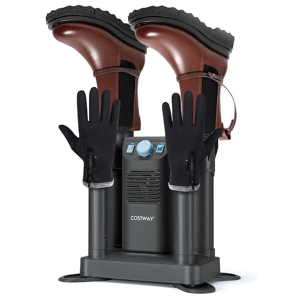 Dark Brown Cast Iron Shoe Scraper with Boot Drying Rack, Shoe Dryer fo –  MyGift