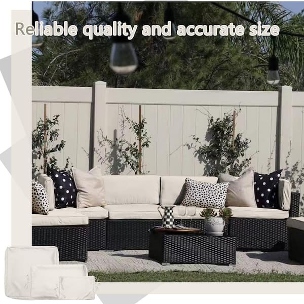 Cream outdoor cushion covers sale