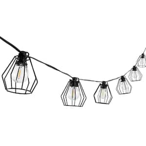 Bowne 10-Light 10 ft. Outdoor Plug-In Integrated LED Globe String -Light