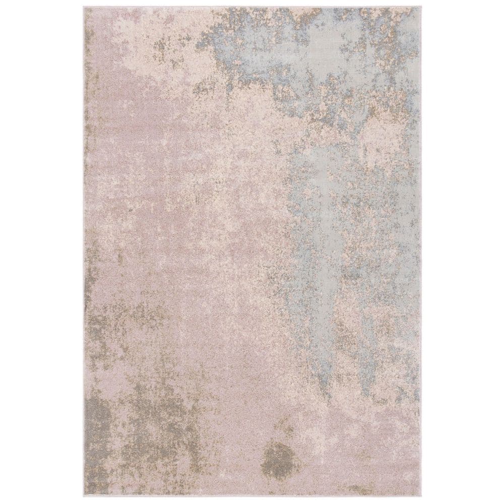 Noble 5 ft. x 8 ft. Pink/Cream Distressed Contemporary Area Rug price history on PriceWatchPro