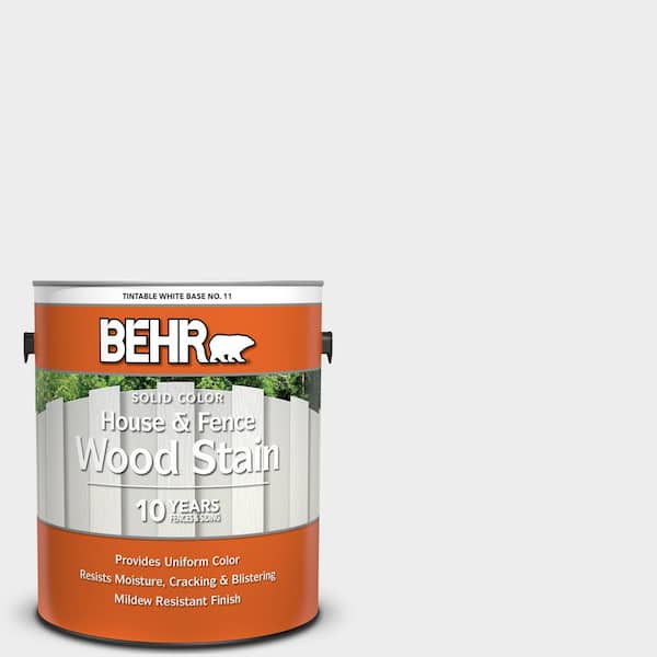 BEHR 1 gal. #760E-1 Igloo Solid Color House and Fence Exterior Wood Stain