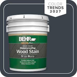 5 gal. #T27-04 Nightfall Solid Color Waterproofing Exterior Wood Stain
