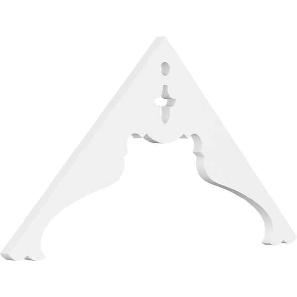 Ekena Millwork Heath 1 in. D x 18 in. W x 36 in. L Signature Urethane Gable Pediment
