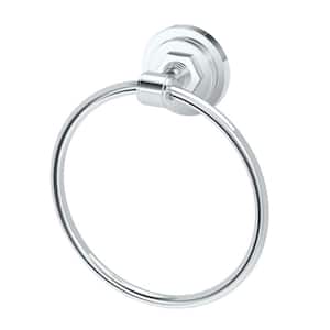 Lizzie Wall Mounted Towel Ring in Chrome