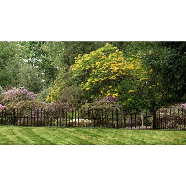 Vigoro Empire Westbrook 28 In Black Steel Decorative Fence Gate 860350 The Home Depot - Decorative Garden Gates Home Depot Vigoro Empire Westbrook 28 In Black Steel Decorative Fence Gate 860350 The Home Depot - Decorative Garden Gates Home Depot