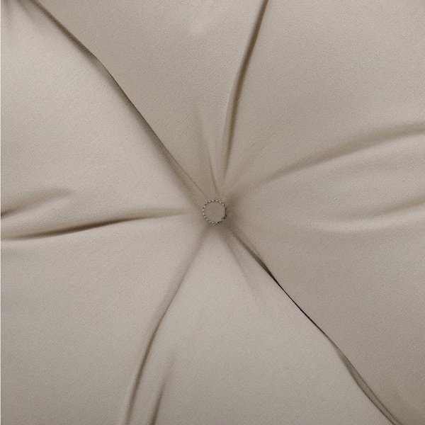 44 x 44 x 4 Papasan Outdoor Chair Cushion Ivory - Sorra Home