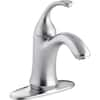 KOHLER Forte Single Hole Single-Handle Low-Arc Water-Saving Bathroom ...