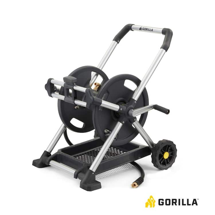 Gorilla 200 ft. Aluminum Zero Rust Premium Mobile Hose Reel