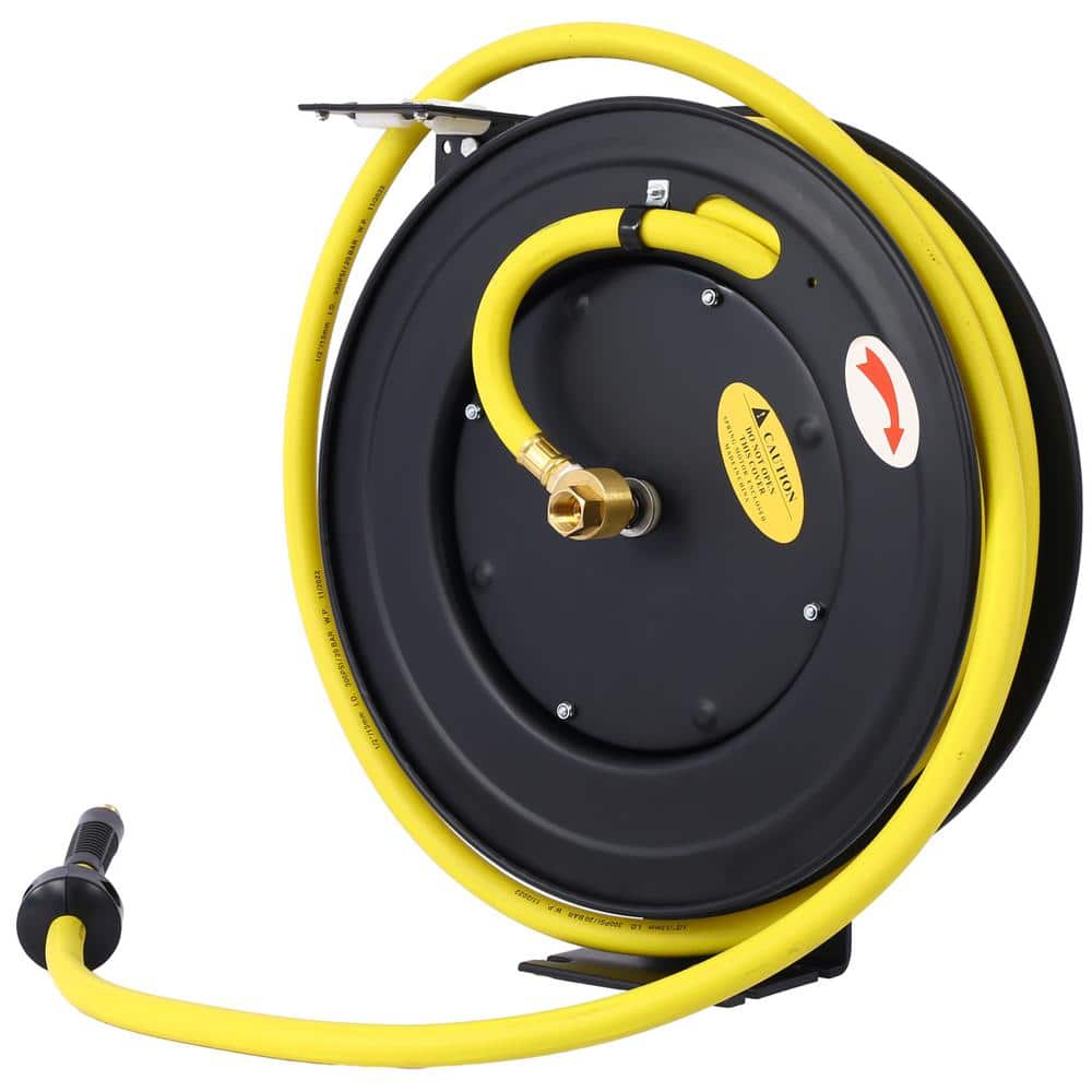 Fitting Size 1/2 in. Dia. x 50 ft. Retractable Air Hose Reel, Auto Rewind Hose-Reel, Heavy Duty Steel Air Hose Reel price history on PriceWatchPro
