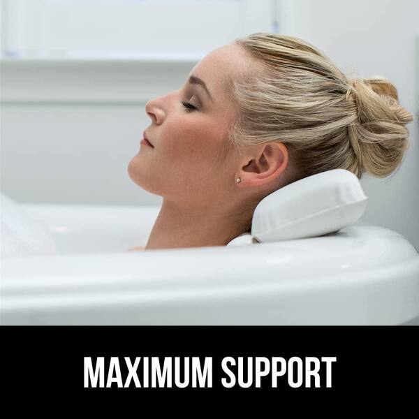 Adrinfly Bath Pillow for Neck Head and Back Support, Strong