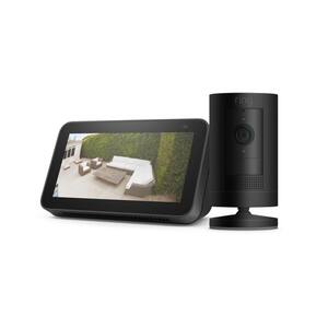 Stick Up Cam Battery Black with Echo Show 5 Charcoal (2nd Gen)