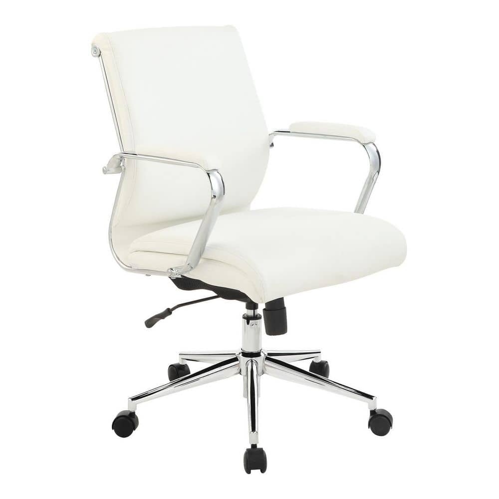 Fabric Seat Adjustable Height Executive Chair in White with Adjustable Arms price history on PriceWatchPro