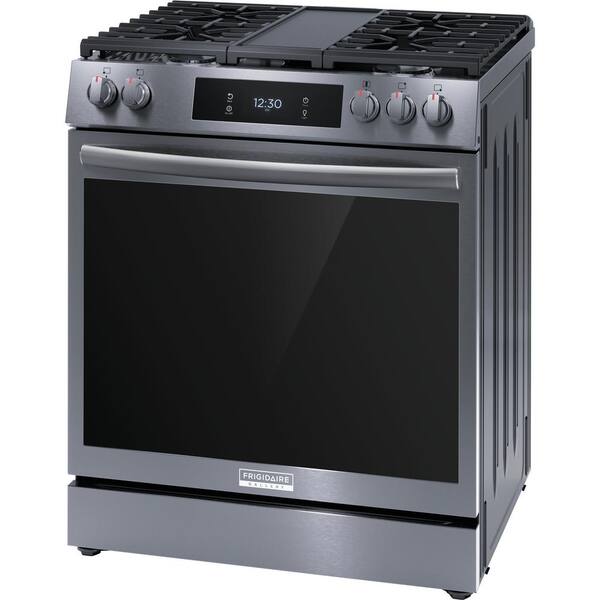 https://images.thdstatic.com/productImages/9b5ae602-5c7e-45fd-b309-e0e293e304b7/svn/smudge-proof-black-stainless-steel-frigidaire-gallery-single-oven-gas-ranges-gcfg3060bd-c3_600.jpg