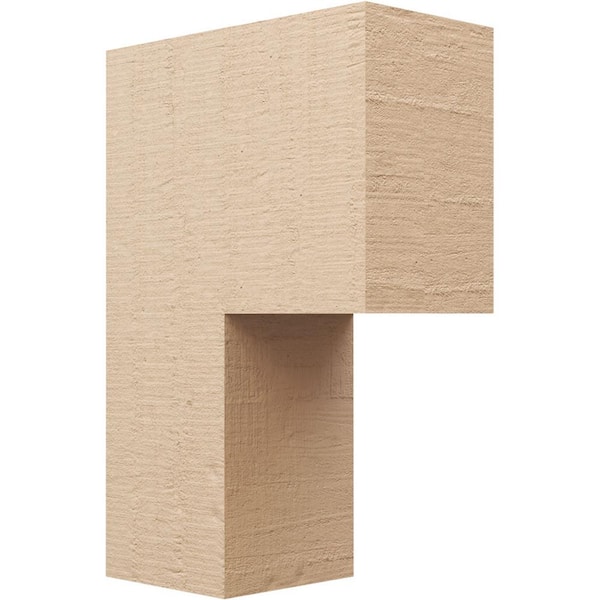 Ekena Millwork 10 in. x 30 in. x 20 in. Classic Chapel Hill Rough Cedar Woodgrain TimberThane Corbel, Primed Tan