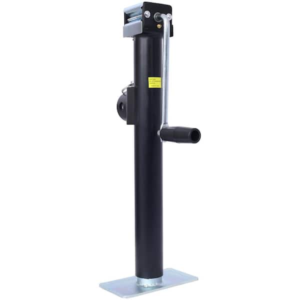 Tidoin 5,000 lb. Weld-On Pipe-Mount Swivel Trailer Jack, 15-1/2 in. Vertical Travel