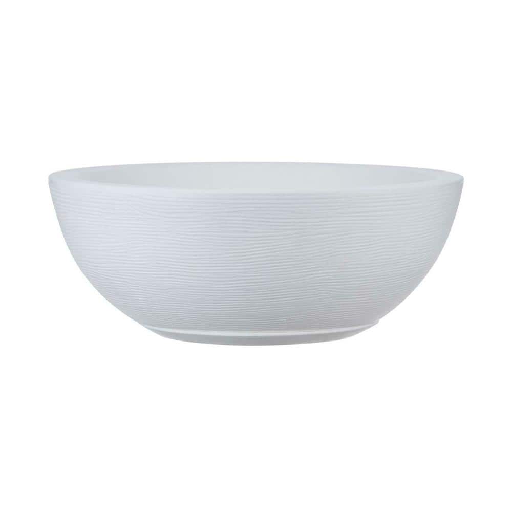Amsterdan Large White Plastic Resin Indoor and Outdoor Planter Bowl price history on PriceWatchPro