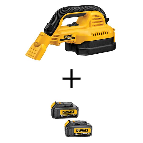 20-Volt MAX Lithium-Ion 1/2 Gal. Wet/Dry Portable Vacuum with (1) 20-Volt Compact 3.0Ah Battery 20-Volt MAX Lithium-Ion 1/2 Gal. Wet/Dry Portable Vacuum with (1) 20-Volt Compact 3.0Ah Battery