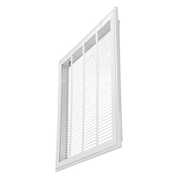 Return Air Filter Grille, Fits 20 W x 20 in. H Duct Opening, Filter Not Included, Return Air Vent Cover for Wall