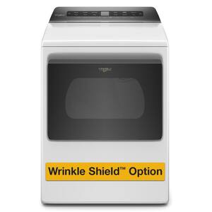 7.4 cu. ft. White Front Load Electric Dryer with AccuDry System