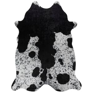 Winston 9 Holstein 3 ft. 6 in. x 4 ft. 4 in. Faux Hyde Area Rug