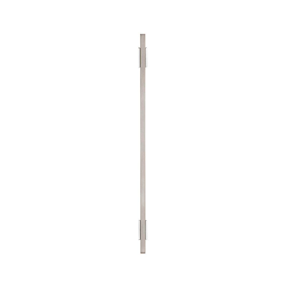Polished Nickel Modern Bar Cabinet Pull with Mounting Hardware