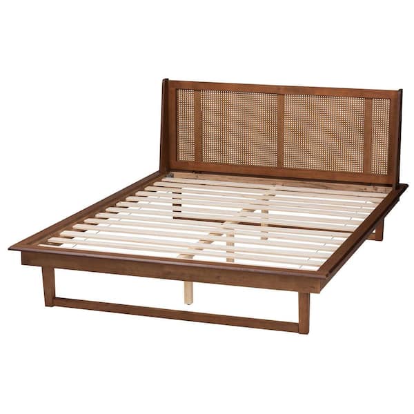 Baxton Studio Aveena Brown Wood Frame Queen Platform Bed 239-12431