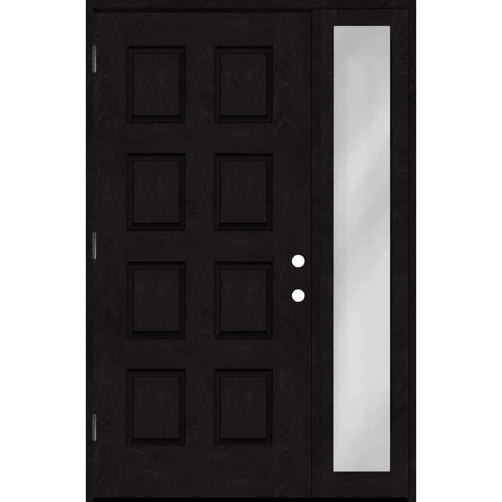 Regency 55 in. x 80 in. 8-Panel RHOS Onyx Mahogany Fiberglass Prehung Front Door w/16in. SL w/ 6-9/16 Jamb price history on PriceWatchPro