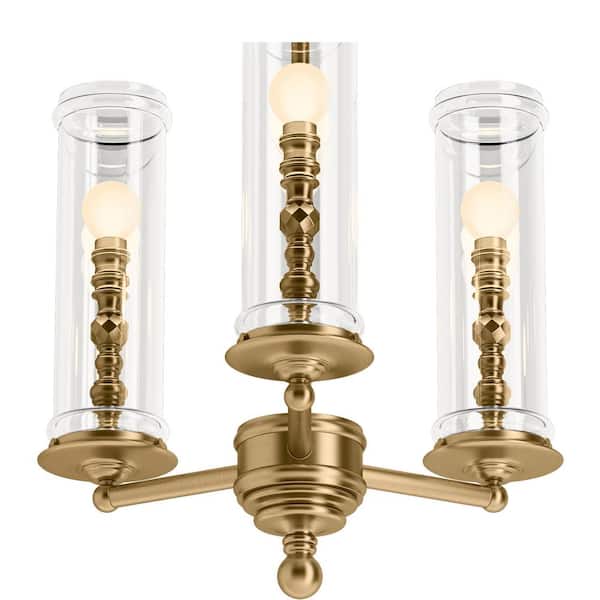 KOHLER Damask 3-Light Polished Chrome Chandelier