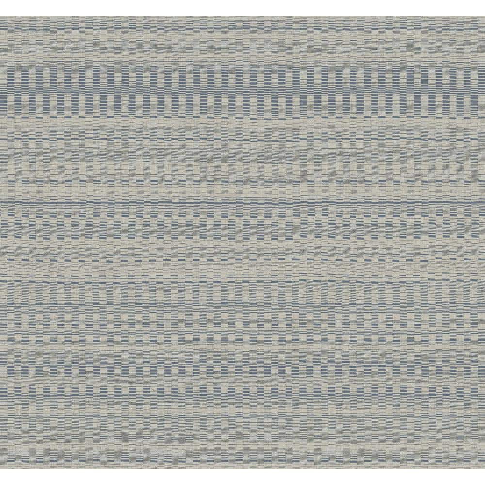 Navy Tapestry Stitch Textured Non-pasted Non-Woven Paper Wallpaper price history on PriceWatchPro