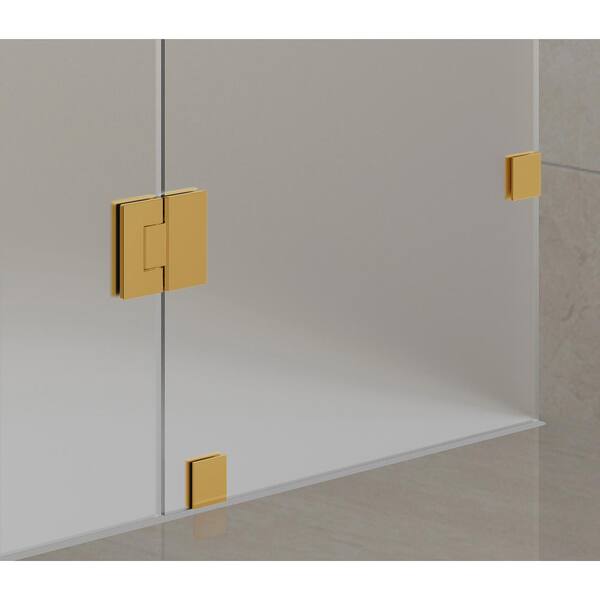 Aston Avalux 58 in. x 32 in. x 72 in. Rectangular Pivot Frameless