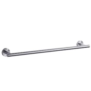 24 in. Stainless Steel Wall Mounted Towel Bar in Brushed Nickel