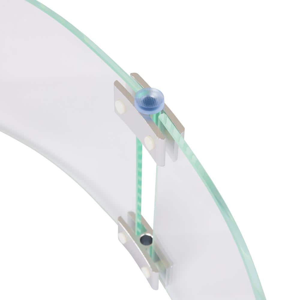 Clear Tempered Glass Wind Guard for Round Fire Pits