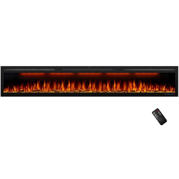 Prismaster ...keeps your home stylish 95 in. Wall Mounted Electric Fireplace, Linear Fireplace Inserts with Overheating Protection, Low Noise