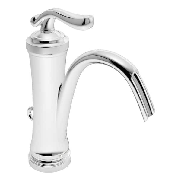 Symmons Winslet Single Hole Single-Handle Bathroom Faucet with Drain Assembly in Polished Chrome (1.0 GPM)