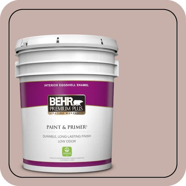 BEHR PREMIUM PLUS 5 gal. #N160-3 Vintage Charm Eggshell Enamel Low Odor Interior Paint & Primer