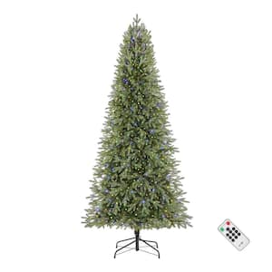 7.5 ft. Pre-Lit LED Jackson Noble Fir Slim Artificial Christmas Tree