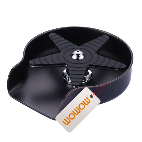 WOWOW Pentagram Fan Blade Sink Glass Rinser for Kitchen Sink in Oil Rubbed Bronze
