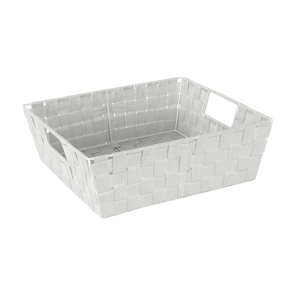 SIMPLIFY 5 in. H x 15 in. W x 13 in. D Gray Plastic Cube Storage Bin