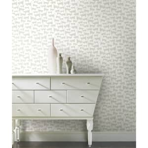 34.16 sq ft Cat Tails Beige Peel and Stick Non-woven Wallpaper