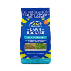 9.6 lbs. Sun and Shade Lawn Booster with Smart Seed, Fertilizer and Soil Enhancers