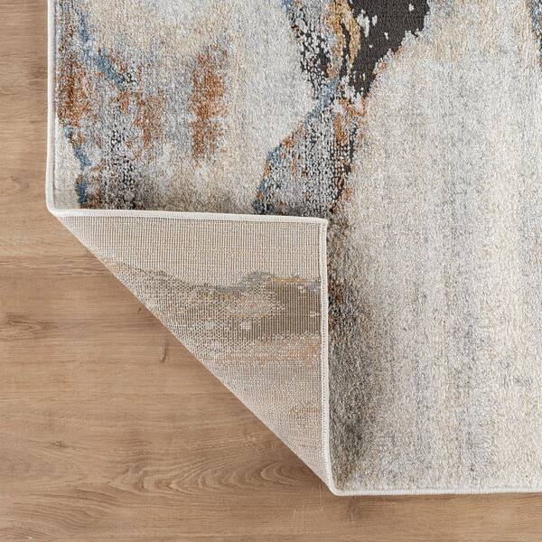 World Rug Gallery 6 ft. 6 in. x 9 ft. Gray Horizon Modern Area Rug