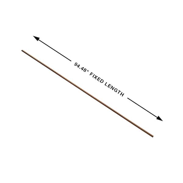 French Oak Covelo 0.59 in. Thickness X 1.023 in. Width X 94.48 in. Length Quarter Round Molding