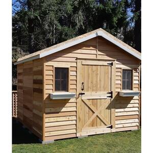 Cedarhouse 10 ft. W x 8 ft. D Wood Shed with 2 Windows (80 sq. ft.)