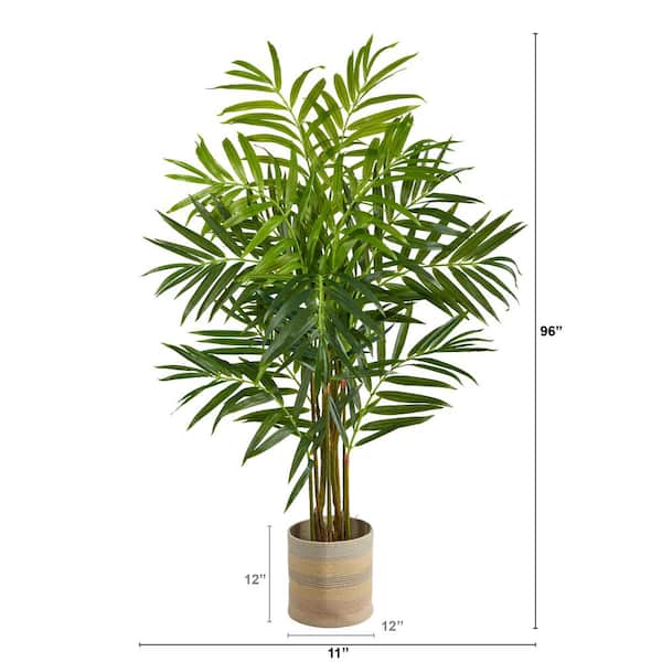Nearly Natural Triple Areca Palm 66 H Artificial Tree With Planter 66 H x 34  W x 30 D GreenOrange - Office Depot